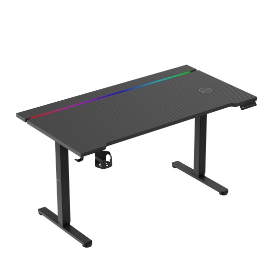 Huzaro Hero 8.7 RGB LED Electric Desk Black - obrazek 2